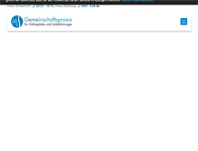 Tablet Screenshot of orthopaedie-schweinfurt.de